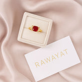 Zircon Ring-174 (Maroon)